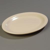 14D134 Oval Platter, 12 x 9, Tan, PK 12