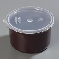 14D217 Poly-Tuf Crock w/Lid, 1.5 qt., Brown, PK 6