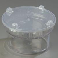 14D231 Gourmet Crock w/Lid, 1.9 qt, Clear, PK 6