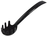 14D233 Buffet Pasta Fork, Black, 9.5 In, PK 12