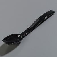 14D262 Solid Spoon, Black, 8 In, PK 12
