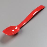 14D264 Solid Spoon, Red, 8 In, PK 12