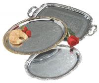 14D309 Celebration Tray, Oval, Chrome, PK 12