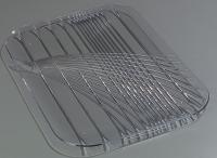 14D344 Festival Tray, Rectangular, Clear, PK 6