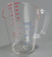 14D405 Measure Cup, Clear, PK 6