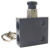 14F276 Control Valve, Side, 3Way, NC, 1/8 FNPT, Alum