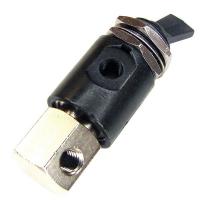 14F287 Toggle Valve, 3 Way, NC, Brass