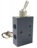 14F292 Toggle Valve, 4Way, 1/8 In, NPT