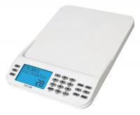 14F315 Dgtl Food Scale, Plstic Pltfrm, 11 lb. Cap