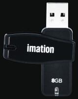 14F695 Swivel USB Flash Drive, 8 GB, Black