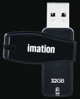 14F711 Swivel USB Flash Drive, 32 GB, Black