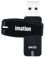 14F715 Swivel USB Flash Drive, 64 GB, Black