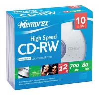 14F735 CD-RW Disc, 700 MB, 80 min, 12x, PK 10