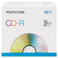 14F739 CD-R Disc, 700 MB, 80 min, 52x, PK 10