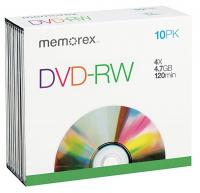 14F749 DVD-RW Disc, 4.70 GB, 120 min, 4x, PK 10