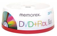 14F762 DVD+R Dual Disc, 8.50 GB, 240 min, 8x, PK 25