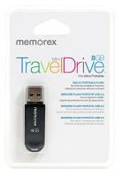 14F778 Mini TravelDrive USB Drive, 8 GB, Blk