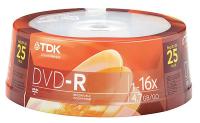 14F807 DVD-R Disc, 4.70 GB, 120 min, 16x, PK 25
