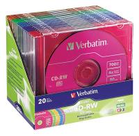 14F818 CD-RW Disc, 700 MB, 80 min, 4x, PK 20