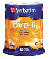 14F851 DVD-R Disc, 4.70 GB, 120 min, 16x, PK 100