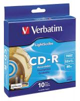 14F852 CD-R Disc, 700 MB, 80 min, 52x, PK 10