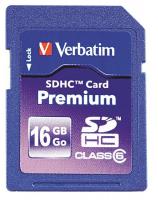 14F894 Premium SDHC Memory Card, 16 GB,