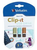 14F898 Clip-it USB Flash Drive, 4 GB