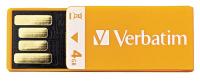 14F902 Clip-it USB Flash Drive, 4 GB, Orange
