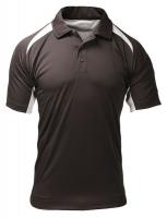 14G496 Short Sleeve Polo, Blk, Poly/Bamboo, M