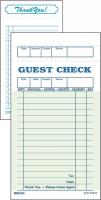 14H112 Guest Check Board, 1 Part, Green, PK 50