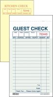 14H123 Guest Check Carbon, 2 Part, Yellow, PK50