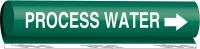14H964 Pipe Marker, Process Water, 1/2to1-3/8 In