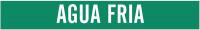 14J055 Pipe Marker, Agua Fria, Gn, 2-1/2to7-7/8 In