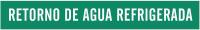 14J079 Pipe Marker, Retorno De Agua Refrigerada