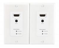 14J382 A/V WallPlate, HDMI over Cat5/6, 1P, White
