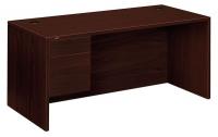 14K128 Desk, 30 In.D, Mahogany