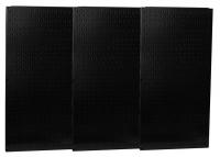 14K268 Pegboard Set, Steel, 32x48 In., Black