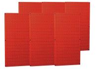 14K275 Pegboard Set, Steel, 32x96 In., Red