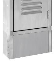 14L078 Locker Front Base, W 12 In, H 6 In, SS