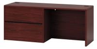 14M107 Lateral File, 24 In.D, Mahogany