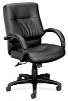 14M180 Managerial / Midback Chair, 250 lb., Black