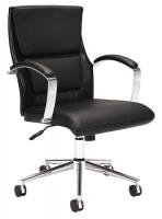 14M194 Managerial / Midback Chair, 250 lb., Black