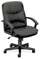 14M196 Managerial / Midback Chair, 250 lb., Black