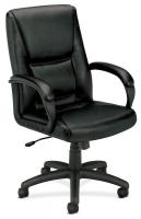 14M198 Managerial / Midback Chair, 250 lb., Black