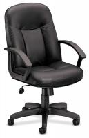 14M201 Managerial / Midback Chair, 250 lb., Black