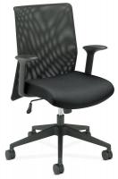 14M208 Managerial / Midback Chair, 250 lb., Black