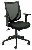 14M210 Managerial / Midback Chair, 250 lb., Black