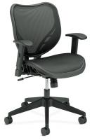 14M211 Managerial / Midback Chair, 250 lb., Black
