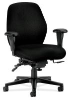 14M222 Work / Task Chair, 250 lb., Black