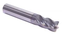 14N012 Carbide End Mill, 1/2 In, Cut 5/8 In, 4 FLT